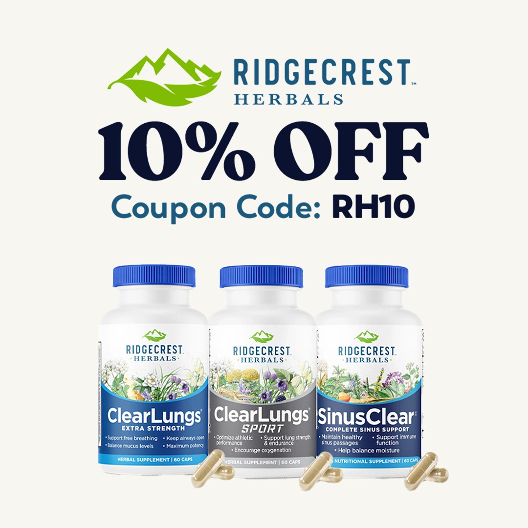 10% OFF Ridgecrest Herbals